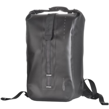 AFISHTOUR Sac à Dos de Moto, Sac à Dos Imperméable 25 L à Dessus Roulé avec Sangles de Poitrine et de Taille Ajustables (Noir)