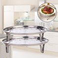 thumbnail image 2 of Cheers Stainless Steel Steamer Rack Insert Stock Pot Steaming Tray Stand Cookware, 2 of 7