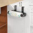 thumbnail image 4 of Amzcrzy Cling Film Rack Wall Mounted Kitchen Paper Towel and Cling Film Dispenser with No Drill Installation Multi Function Rack for Cloth Storage and Roll Paper Organizer 12Ml Glue, 4 of 9