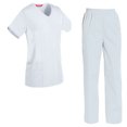 thumbnail image 1 of Women's Scrubs Set Scrub Top and Pants Scrubs Set, 1 of 3