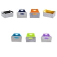 thumbnail image 1 of Ruiboury Multi Storage Baskets Organizer For Cables Toys Collapsible For Easy Gray+green 30x24x15cm 1Set, 1 of 6