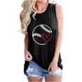 thumbnail image 1 of LSLJS Women Spaghetti Strap Tank Tops Ladies Summer Fashion Solid Color Baseball Print Pattern Sleeveless Vest Top T-shirt, 1 of 4