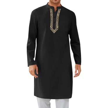UANWENN Caftan pour Hommes à Boutons Chemises Décontractées Robe à Manches Longues Chemise en Lin Grande Taille et Taille Forte Combinaison à Capuche Courte Ample pour Hommes Chemises pour Hommes de Grande Taille Chemises Décontractées à Manches Courtes Unies Paquet Flanelle