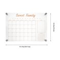 thumbnail image 2 of LEEYNEERTransparent Acrylic Dry Erase Board for Desk Weekly Planner Fridge Calendar 1, 2 of 8