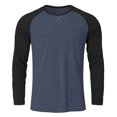 thumbnail image 4 of Tauxra Active Wear Long Sleeve Shirt for Men, Slim Fit Performance Top with Color Block Design, Breathable Workout and Casual Wear for Men, 4 of 5
