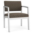 thumbnail image 1 of Fauteuil d'Appoint Surdimensionné en Acier Lenox pour Réception / Acier Argenté / Brun, 1 of 5