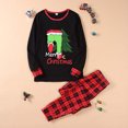 thumbnail image 1 of Liquidation de Noël Tenue Parent-Enfant Costumes de Noël Patchwork à Carreaux Imprimés Vêtements de Maison Col Rond Manches Longues Pyjamas Ensemble Deux Pièces Maman Ensembles pyjamas Assortis en Liquidation, 1 of 5