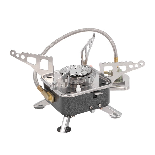 Réchaud de Camping Mini Portable, Réchaud à Gaz à Vent Stable pour Activités de Plein Air, Conception Pliable, Facile à Transporter