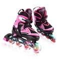 thumbnail image 1 of Patins en Ligne pour Enfants avec Roues Entièrement Lumineuses Patins à Roulettes Ajustables pour Jeunes Débutants Intérieur Extérieur Rose P, 1 of 9