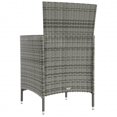 thumbnail image 4 of vidaXL Chaises de Jardin avec Coussins 2 Pcs Rotin Poly Gris, 4 of 5