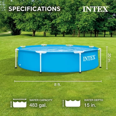 Piscine à cadre métallique Intex de 8 pieds x 20 pouces