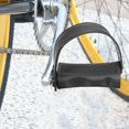 thumbnail image 4 of Unique Bargains 1 Pair Exercise Bike Pedals with Straps 1/2 Inch Spindle Cycling Riding  MTB BMX 12.7mm Spindle, Black, 4 of 8