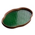 thumbnail image 3 of GROWTH TANK Begonia Flower Glass Tray Snack Countertop Bread Fruit Desk Tray Decorative Tray Green Large, 3 of 9