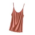thumbnail image 1 of Cameland Camisoles pour Femmes Amples Sans Manches à Encolure Dégagée Camisoles de Pyjama à Bretelles Spaghetti Plissées Hauts de Nuit, 1 of 2