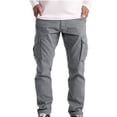 thumbnail image 2 of DPTALR Cargo Pantalon Long Décontracté pour Homme, Uni, Ample, Sport, Poches, 2 of 5