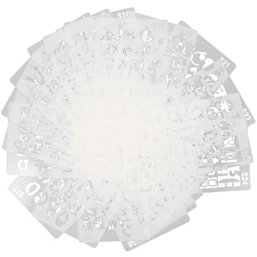 24Pcs Letter Stencils English Alphabet Stencils Hollow Painting Templates DIY Scrapbook Graffiti Stencils
