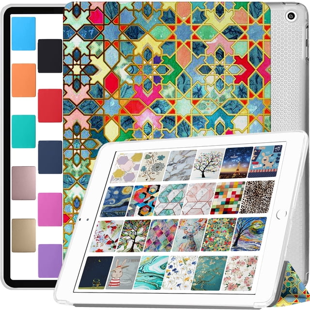 DuraSafe iPad Pro 9.7 inch 2016 Cover A1673 MLMP2LL/A MM172LL/A MLMN2LL/A MLMQ2LL/A A1674 A1675 MLMW2LL/A MM192LL/A MLMV2LL/A MLN02LL/A MLMY2LL/A MLPX2LL/A MLPY2LL/A MLN12LL/A MM1A2LL/A - Damask