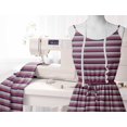 thumbnail image 5 of Soimoi Polyester Crepe Fabric Horizontal Stripe Fabric Prints by Yard 42 Inch Wide, 5 of 5