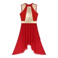 thumbnail image 3 of iiniim Robe de Danse Lyrique Brillante pour Femmes, Robe de Performance de Danse Ballet Moderne Contemporaine Rouge TG, 3 of 7