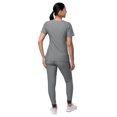thumbnail image 2 of Adar Pro Heather Modern Athletic Scrub Set For Women - Modern V-Neck Scrub Top & Yoga Jogger Scrub Pants, 2 of 7