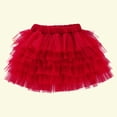 thumbnail image 4 of Timegard Girls Clothes Mesh Princess Dance Skirts Layered Loose Solid Color Dresses Elastic Waist, 4 of 4