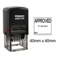 thumbnail image 1 of Printtoo Dater Stamp Self Inking With Approved By Text Office Stationery Date Rubber Stamp-Black, 1 of 3
