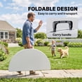 thumbnail image 4 of Outsunny Folding Patio Table Outdoor HDPE Round Picnic Table for 6, White, 4 of 10
