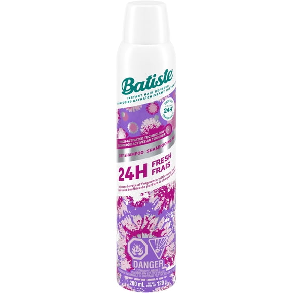 Batiste Touch Activated Dry Shampoo, Absorbs Oil in Hair Between Washes, up to 24 Hours of Freshness, 200ml