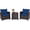 Navy, variant on Giantex 3 Pieces Patio Furniture Set, PE Rattan Wicker 3 Pcs Outdoor Sofa Set w/Washable Cushion and Tempered Glass Tabletop, Conversation Furniture for Garden Poolside Balcony (Red))