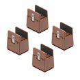thumbnail image 4 of 4 Pieces Leg Risers Bed Riser Diameter 1-4cm Desk Leg Riser Chair Risers Support H 5cm Brown 10-37mm, 4 of 8