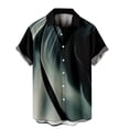 thumbnail image 2 of EGNMCR T-Shirt Décontracté à Manches Courtes Style Hawaïen d'Été pour Homme, 2 of 5