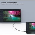 thumbnail image 5 of DisplayPort to HDMI 6 Feet Gold-Plated Cable, Avacon Display Port to HDMI Adapter Male to Male Black ,3 Pack, 5 of 5