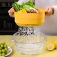 thumbnail image 1 of Dvkptbk Multi Functional Basket New Fruit Cleaning Bowl with Strainer Container Kitchen Sink Food Catcher Drainer Fruit Rinser Vegetable Washing Filter Bowl Drain Basket Home Essentials, 1 of 6