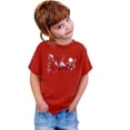 thumbnail image 4 of Chandail Court de Danse 2t Chandails à Manches Longues Filles Garçon et Fille Mode Décontractée Imprimé Col Rond Ample T-Shirt à Manches Courtes Haut, 4 of 4
