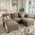 thumbnail image 1 of LLappuil Modular Sectional Sofa, 5 Seat Modular Sectional Sofa with Storage, Velvet Waterproof Anti-Scratch Sofa for Living Room, 1 of 8