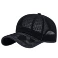 thumbnail image 1 of GDREDA Men's Hat Unisex Classic Low Profile Mesh Baseball Cap Soft Unconstructed Adjustable Size Dad Hat，Black, 1 of 7