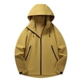 thumbnail image 1 of LOVZFMLL Vestes pour Hommes, Coupe-Vent et Imperméable, à Manches Longues avec Capuche, 1 of 7