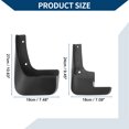 thumbnail image 3 of Unique Bargains Mud Flaps Splash Guards W/Mount Accessories for Citroen Elysee(Saloon) 2014-2019 Front Rear Mud Guards 1 Set, 3 of 6