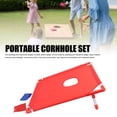 thumbnail image 3 of Plastic Portable Cornhole Set, Enhance Hand Eye Coordination Portable Safe Beach Portable Cornhole Set  for Camping Blue,Red, 3 of 7