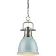thumbnail image 1 of Beaumont Lane Small Steel Pendant in Pewter and Seafoam, 1 of 2