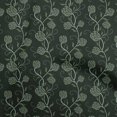 thumbnail image 1 of oneOone Rayon Green Fabric Floral Craft Projects Decor Fabric Printed By The Yard 56 Inch Wide, 1 of 5