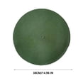 thumbnail image 2 of Djiypn Ensemble de 12 Napperons Ronds Boho Tissés à Bordure Tressée, Lavables et Résistants à la Chaleur, Napperons Ronds de 15 Pouces pour Table à Manger, Vert, 2 of 8