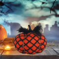 thumbnail image 1 of Birdeem Knitted Pumpkin Decor for Halloween,Fall Home Decorations,Handmade Cotton Pillow and Seasonal Accessory,6.7 Inch Diameter Size,Festive Gift Idea, 1 of 9
