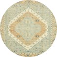 thumbnail image 1 of Ahgly Company Indoor Round Abstract Khaki Gold Oriental Area Rugs, 7' Round, 1 of 6