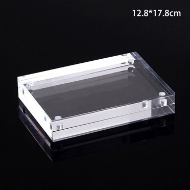 Cadre Photo en Acrylique Transparent Support d'Affichage Magnétique pour Affiche Épais 8+8 mm