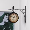 thumbnail image 4 of EIGTHTAIL Station Clock Double Sided Wall Clock Hanging Outdoor Clock Without Battery, 4 of 11