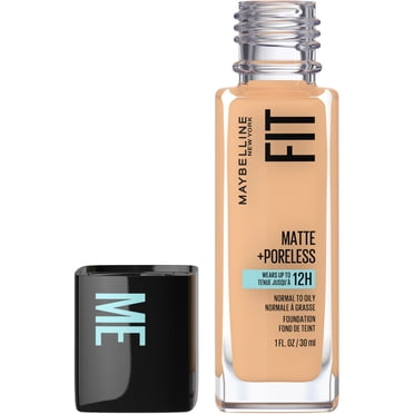Maybelline New York Fit Me Matte + Poreless Fond de Teint, Formule Ultra-Légère Qui Contrôle la Brillance, pour Peau Normale à Grasse, Natural Buff, 230