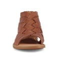thumbnail image 3 of Born Women Iwa Woven Sandals, Medium Width, Back Functional Zipper, Brown, 3 of 5