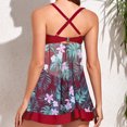 thumbnail image 3 of Birdeem Womens Two Pieces Sets Backless Split Swimsuit with Chest Pad Print Swimwear, 3 of 5