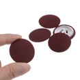 thumbnail image 4 of Unique Bargains 20pcs 48L Fabric Cloth Covered Button 30mm Round Metal Shank Sewing Buttons for Suits Dress Blouses, Caramel, 4 of 5